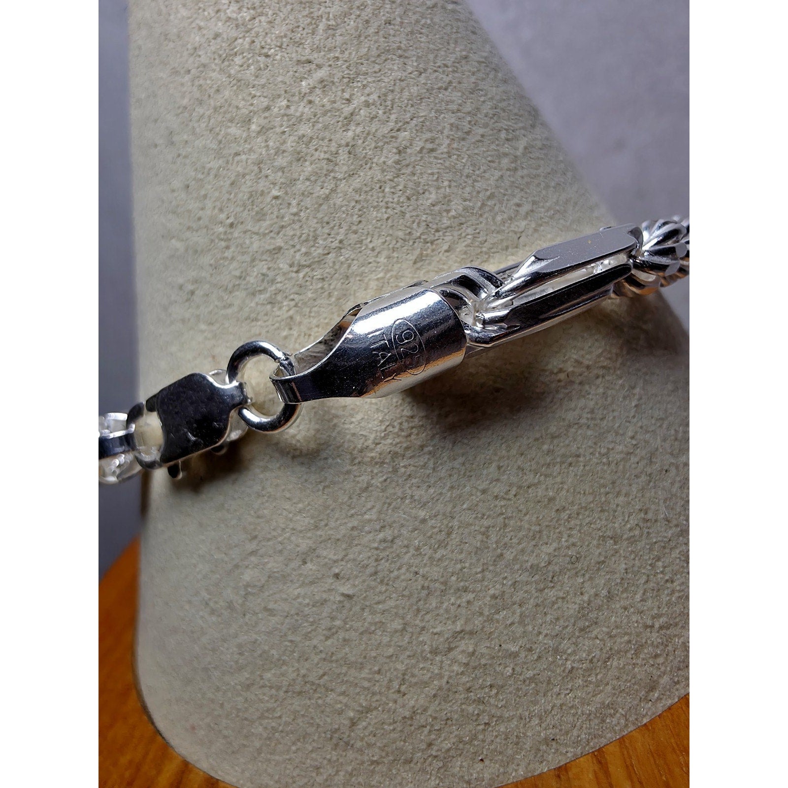 8" 5.6mm 18g Figarope Milano Bracelet Solid 925 Sterling Silver Stamped