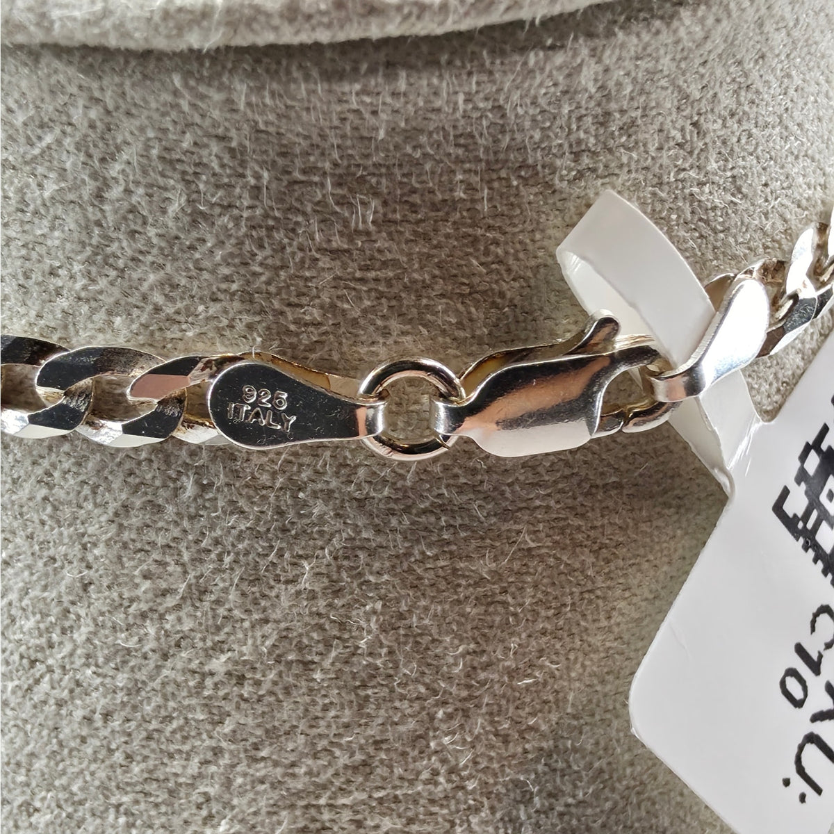 22" 4mm Flat Cuban Curb Link Chain - 925 Sterling Silver 9.62g