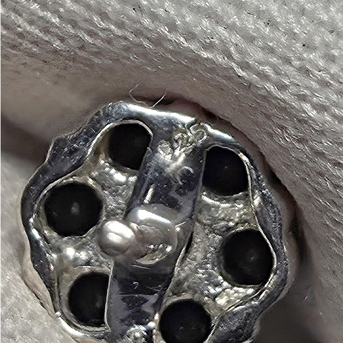 1.096ctw Natural Black Diamond Cluster Stud Earrings