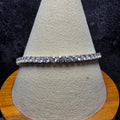 5.68 CTTW Round Brilliant Moissanite Tennis Bracelet 925 Silver 8" 3mm GRA