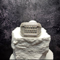 4.81 CTW Baguette Moissanite Men's Statement Ring Solid 925 Silver Size 12 GRA