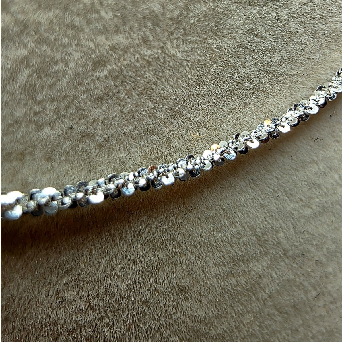 18" Twisted Rock Necklace 1.6mm Solid 925 Sterling Silver Unisex