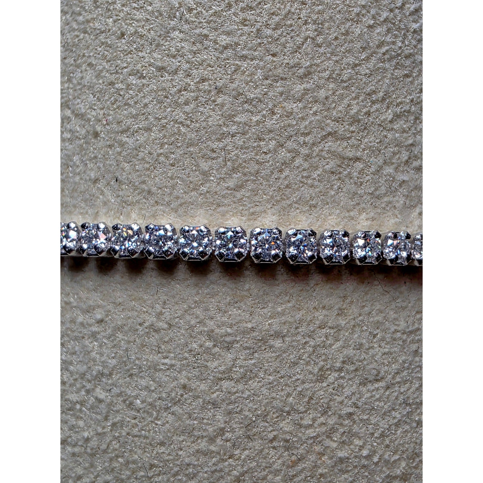 7+1" 1.53ctw Moissanite Tennis Bracelet 925 Sterling Silver Adjustable