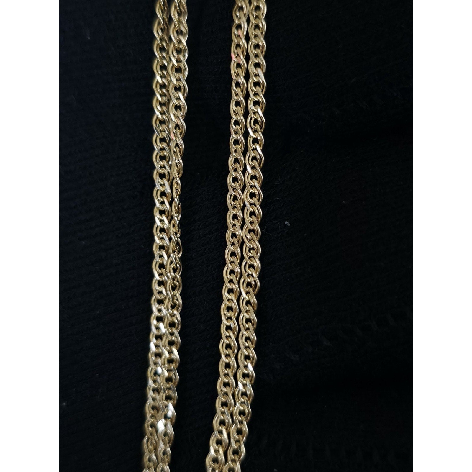 10k Gold 18" 1.9mm Double Rombo Dainty Necklace