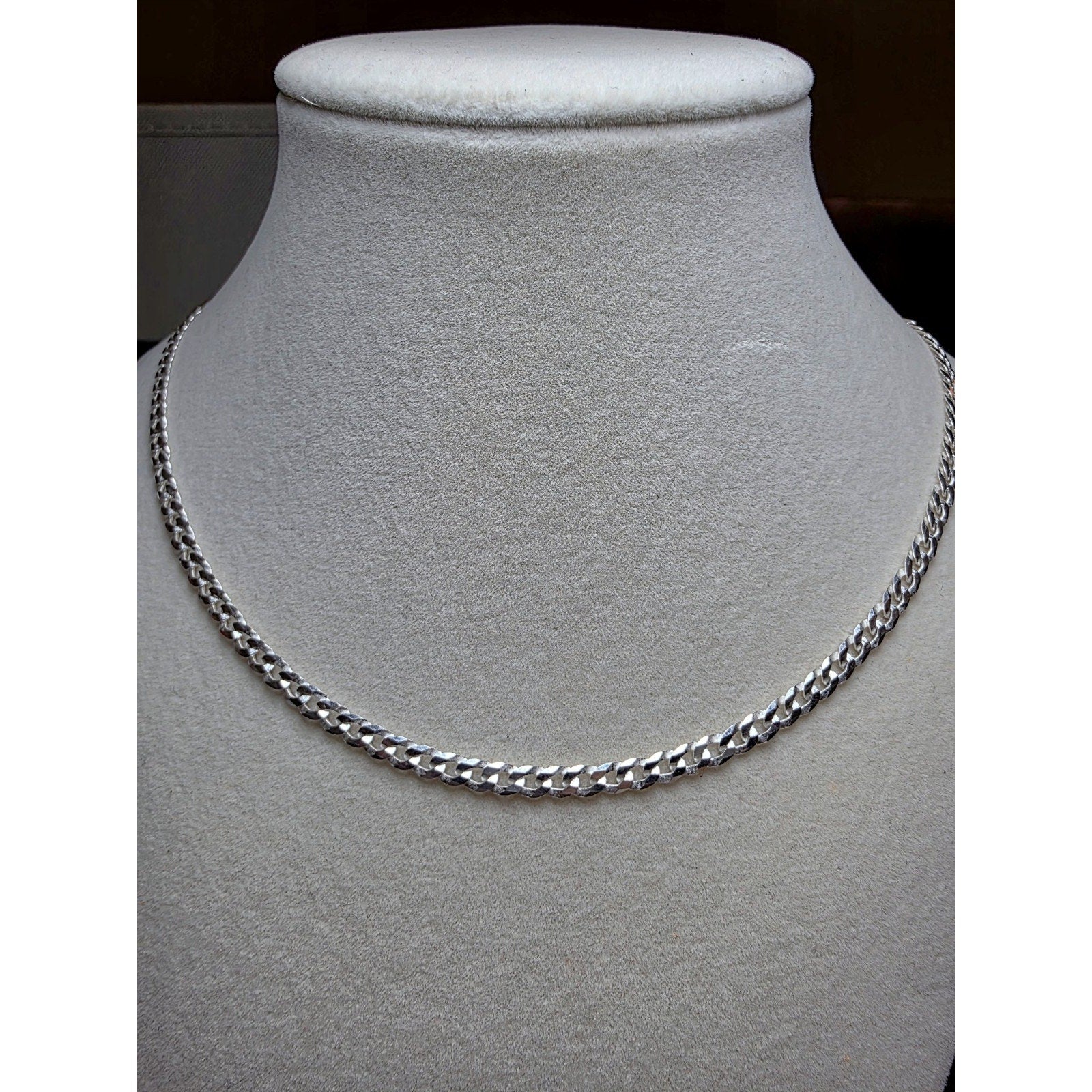 22" 4mm Cuban Curb 925 Sterling Silver 9.62g