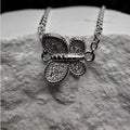7+1 0.1ct Moissanite Butterfly dainty Bracelet 925 Sterling Silver