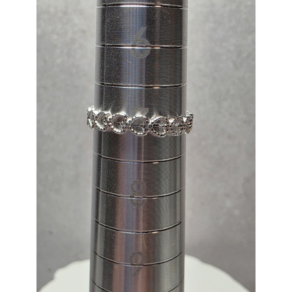 S7 Heart Eternity Band 925 Sterling Silver