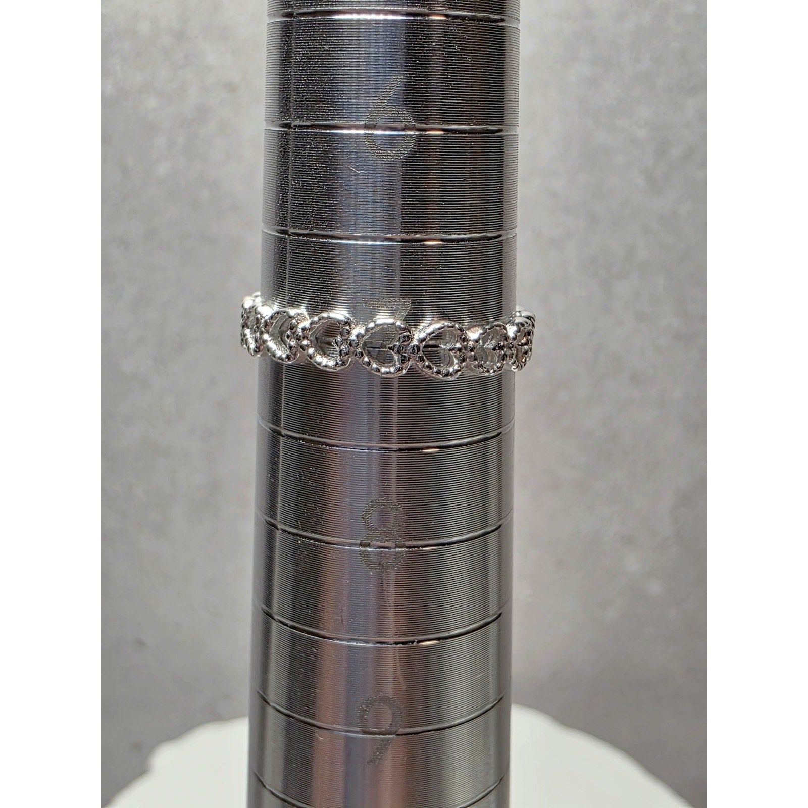 S7 Heart Eternity Band 925 Sterling Silver