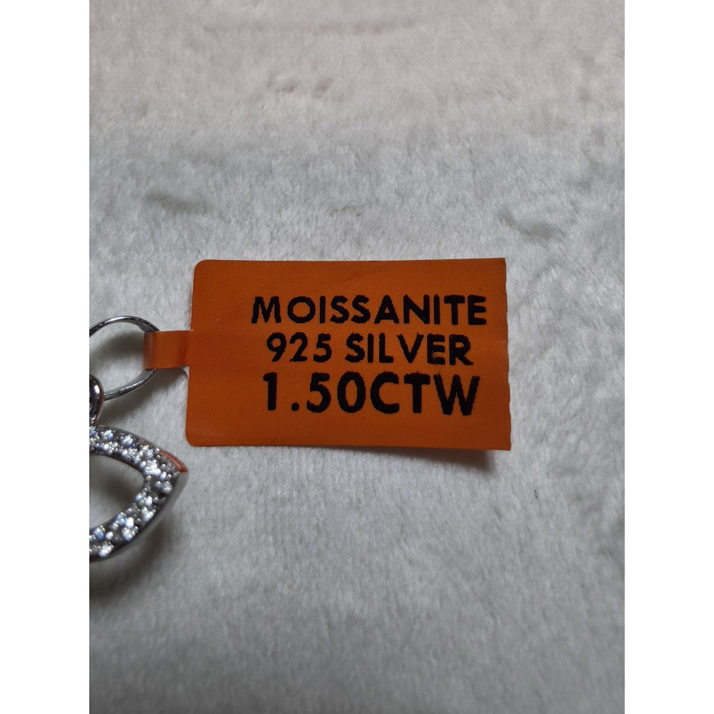 Moissanite Butterfly Pendant 1.50 CTW 925 Sterling Silver