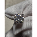1.6CTW 6mm Round Moissanite Stud Earrings 925 Sterling Silver Prong Butterfly