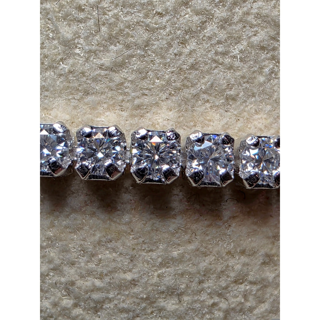 7+1" 1.53ctw Moissanite Tennis Bracelet 925 Sterling Silver Adjustable
