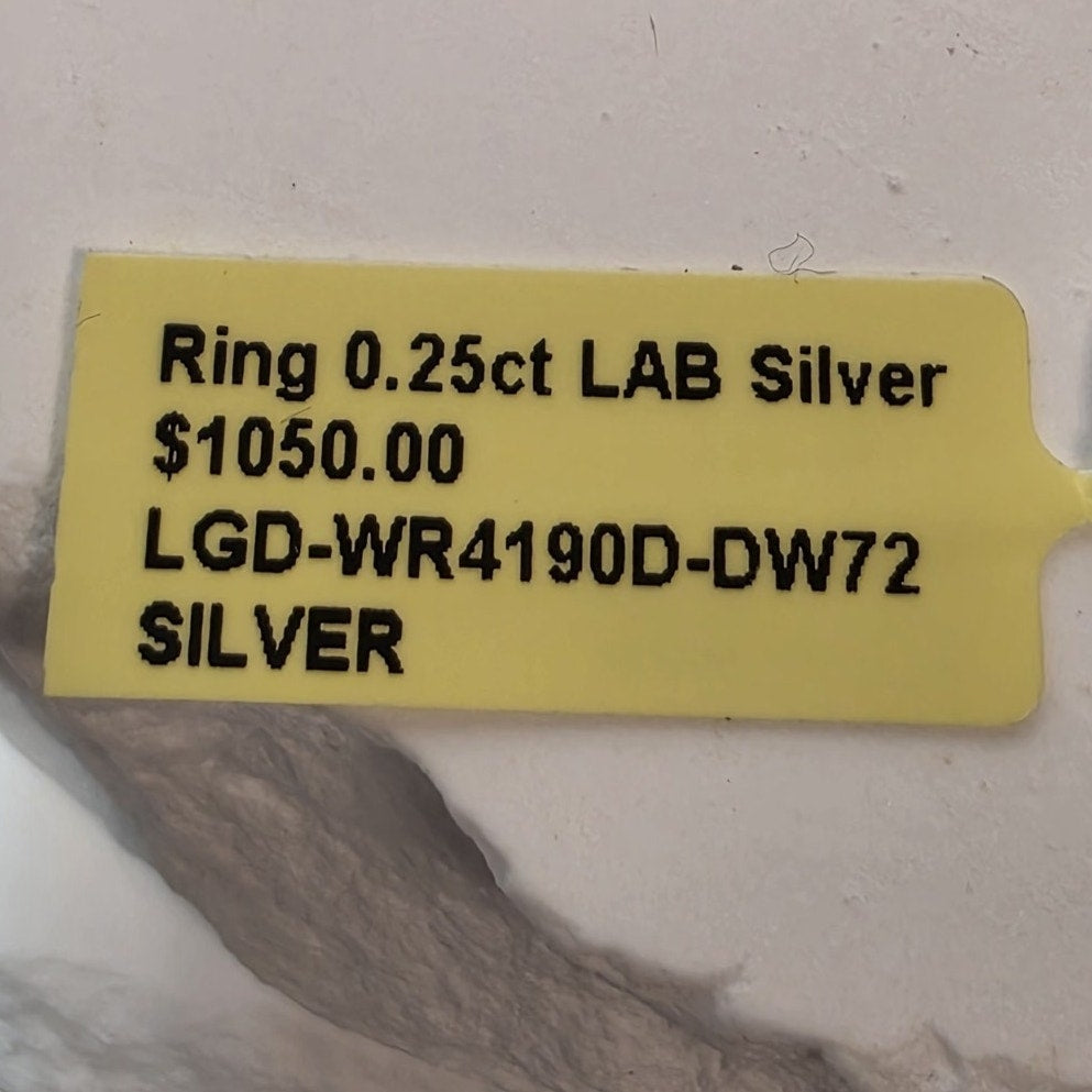 Size 7 Lab-Created Diamond 0.25ctw Half Eternity Ring 925 Silver