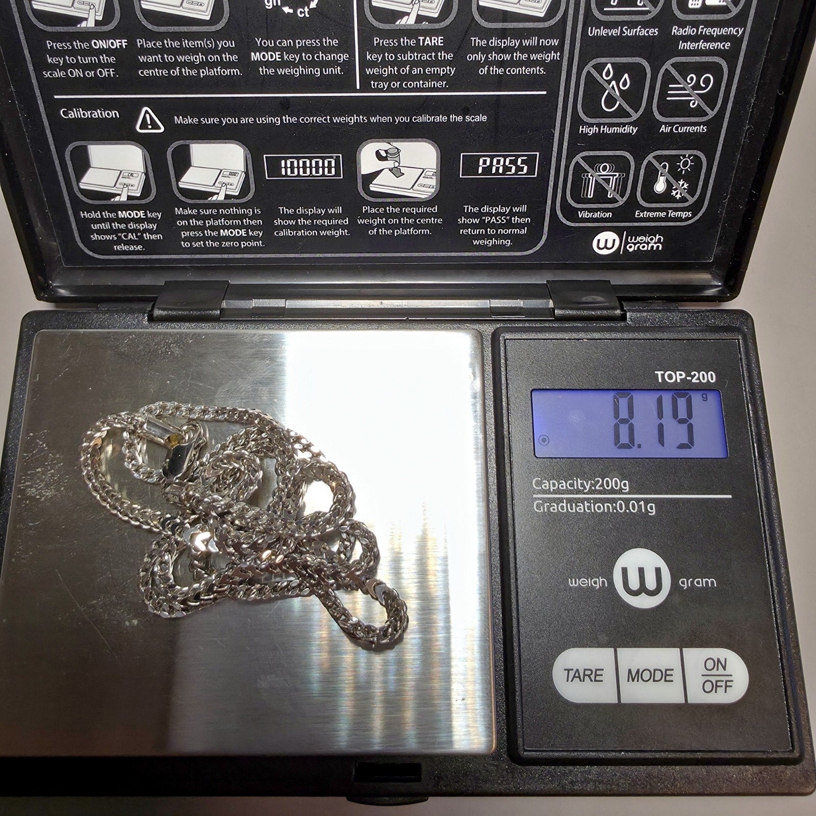 925 Sterling Silver 2.6mm Franco Chain - 22 Inches (8.19g)