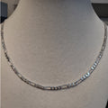 22" 3.9mm 7.0g Figaro Chain 925 Sterling Silver Lobster Clasp
