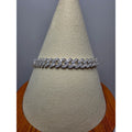 7” 3.16ctw 5.8mm Moissanite Monaco Cuban 9.21g Solid Sterling Silver