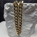 10K Solid Yellow Gold 5mm Monaco Cuban Link Chain Bracelet - 8"