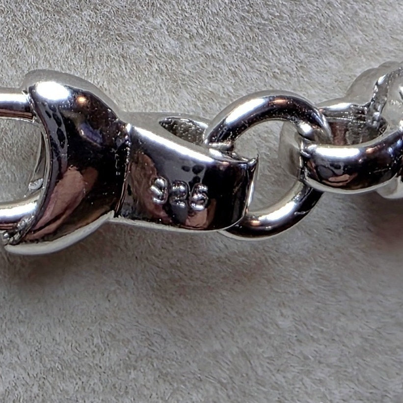 20" Flat Byzantine Chain 6.1mm 42g Solid 925 Sterling Silver