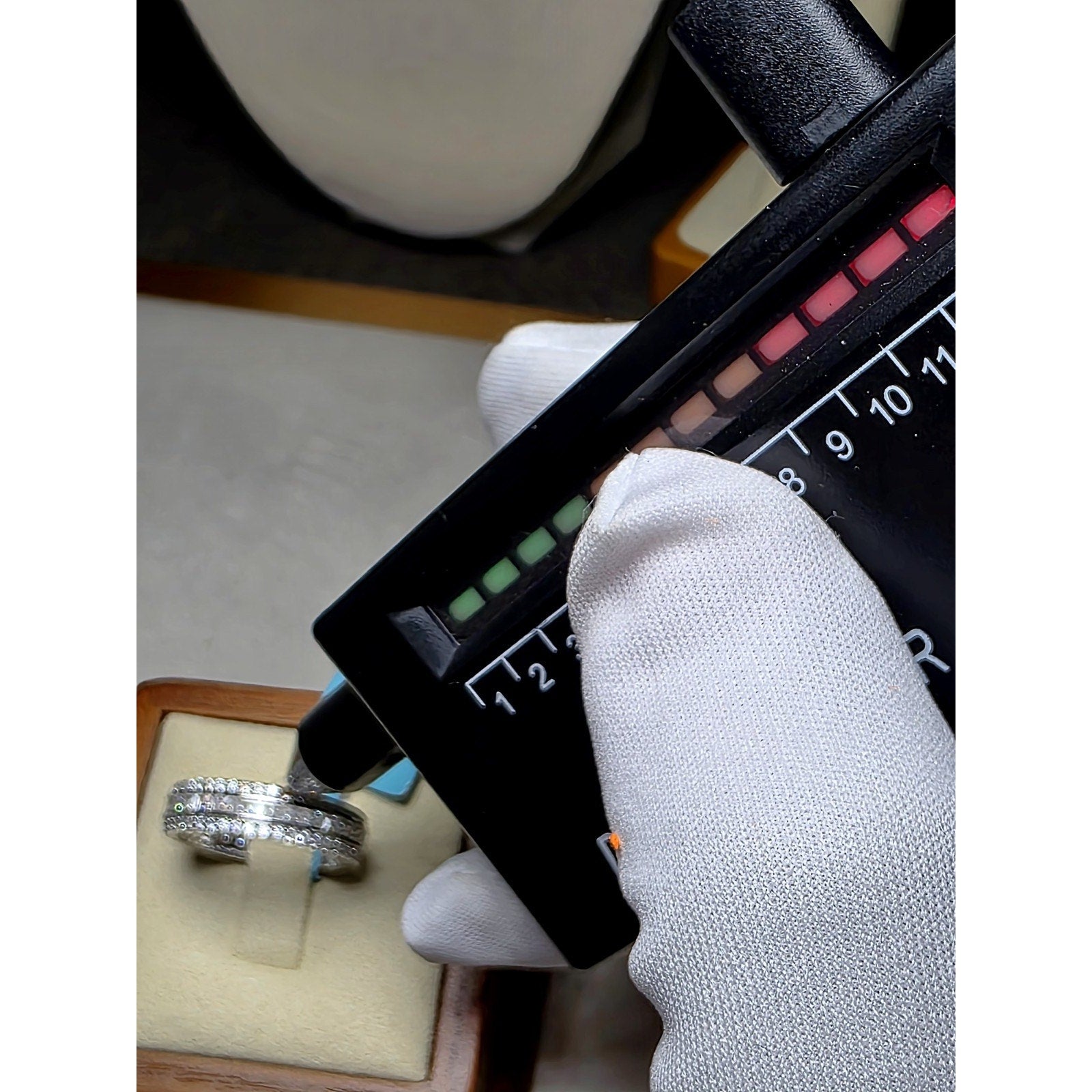 S8 2.61ctw Moissanite Three-Row Eternity Band 925 Sterling Silver