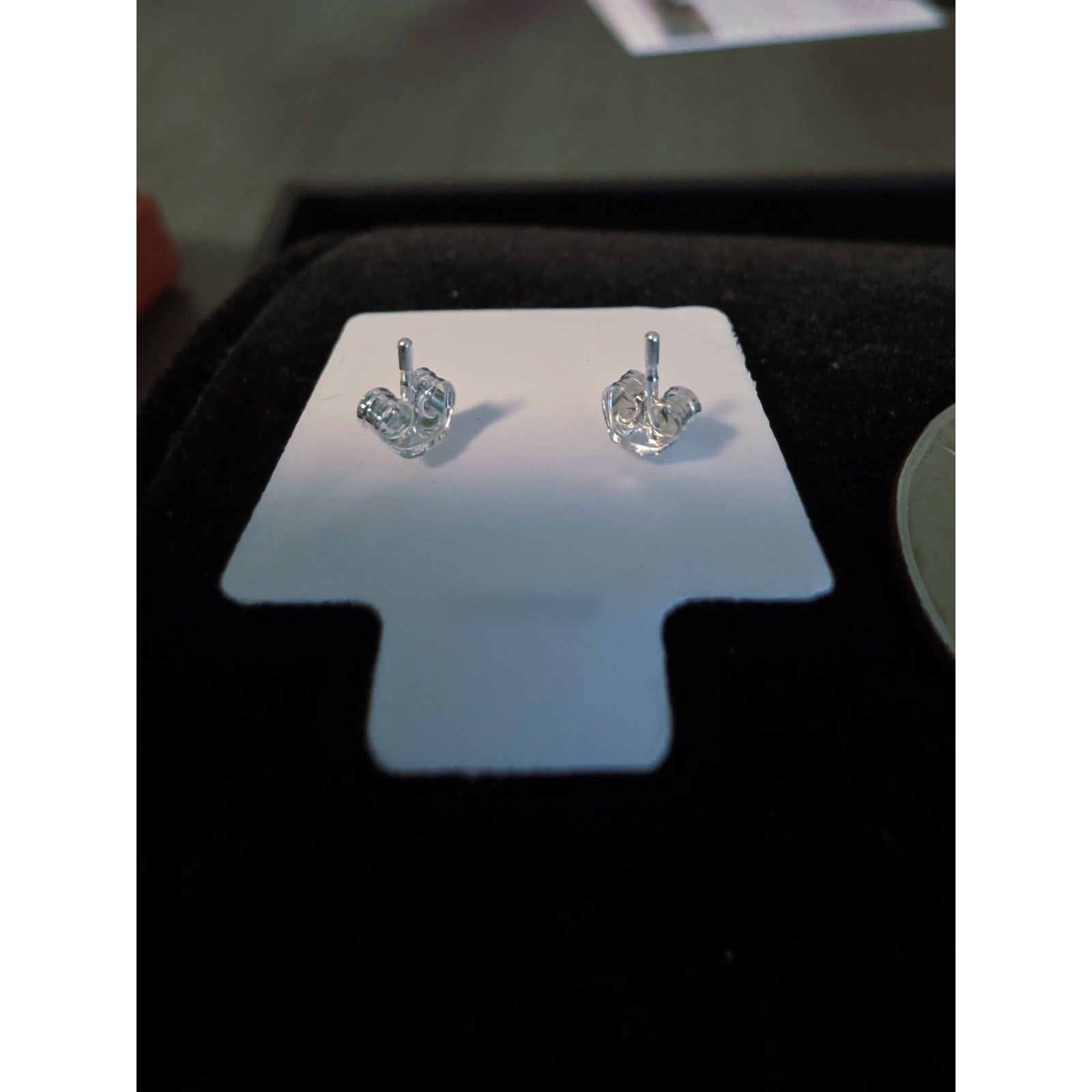 3.5mm Princess Cut Moissanite Stud Earrings