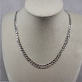 22" Flat Cuban Curb Chain 6.1mm 925 Sterling Silver 20.6g