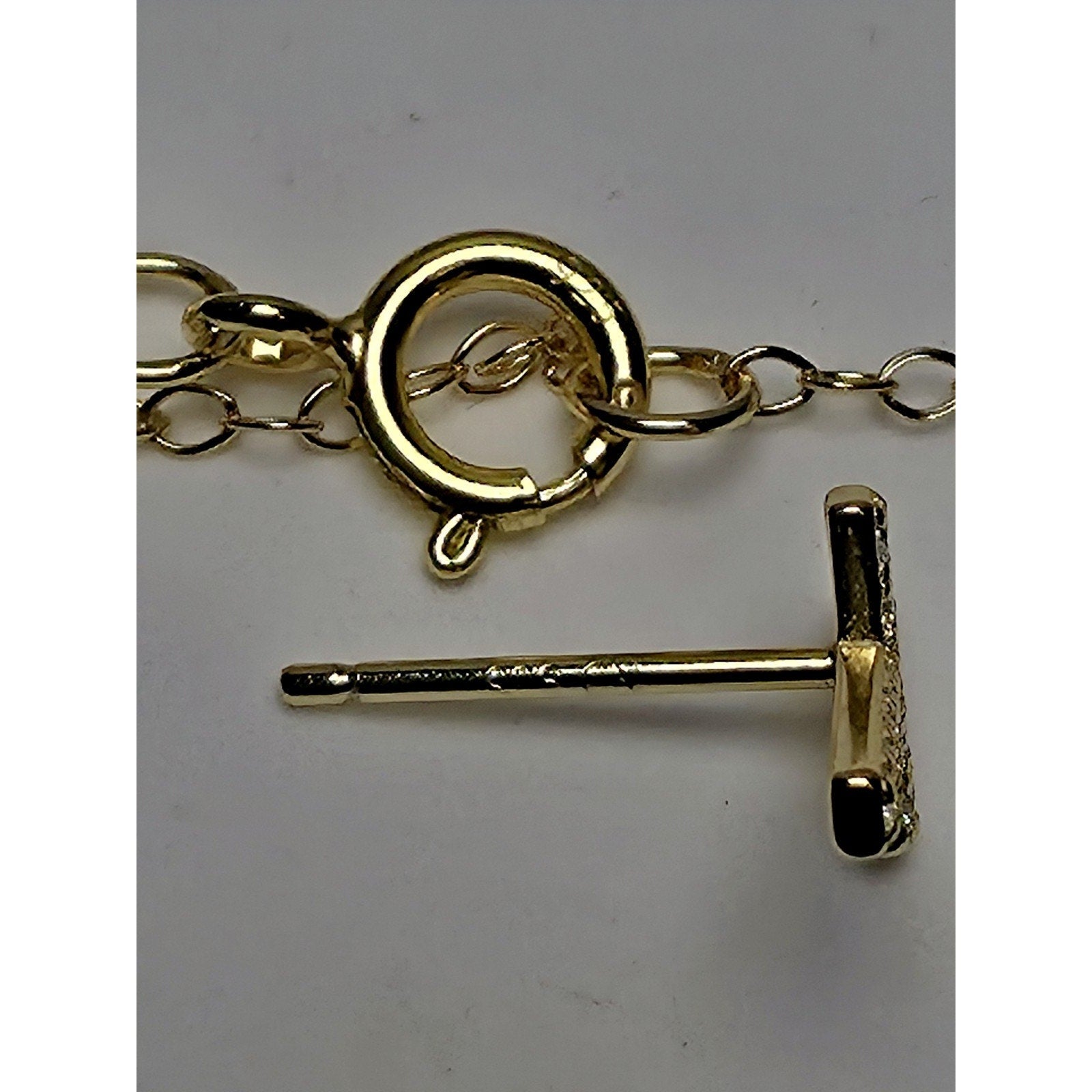 16+2" Gold Cross VVSD Moissanite Necklace & Earrings Bundle w/GRA Certificates