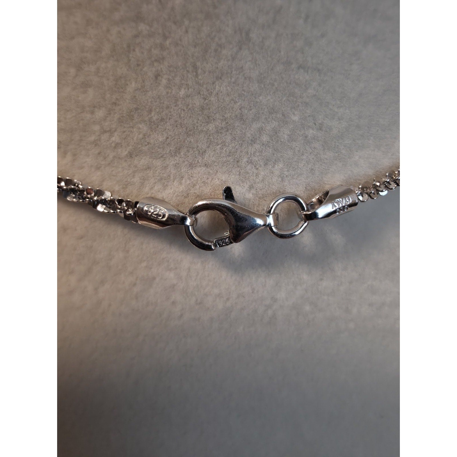 22" Twisted Rock Chain 2.3mm 925 Sterling Silver 6.27g