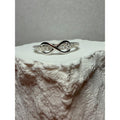 S5.5 0.14ctw Moissanite Half Infinity Band 925 Sterling Silver