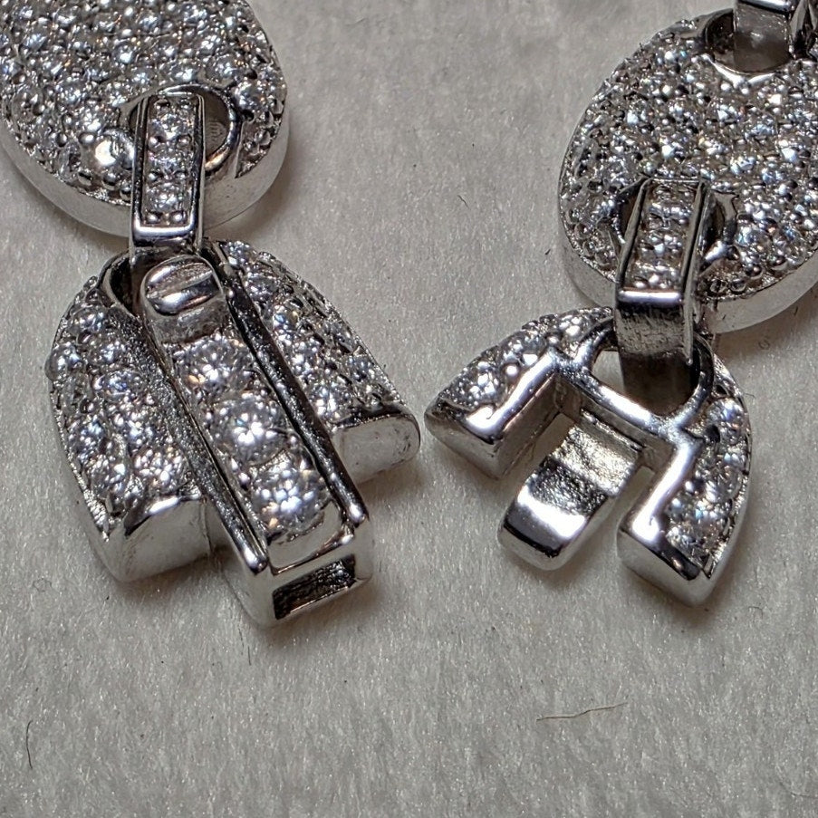 24" GRA Certified Moissanite Puffed Mariner Chain 8mm 52.5g 925 Silver 11.25ct