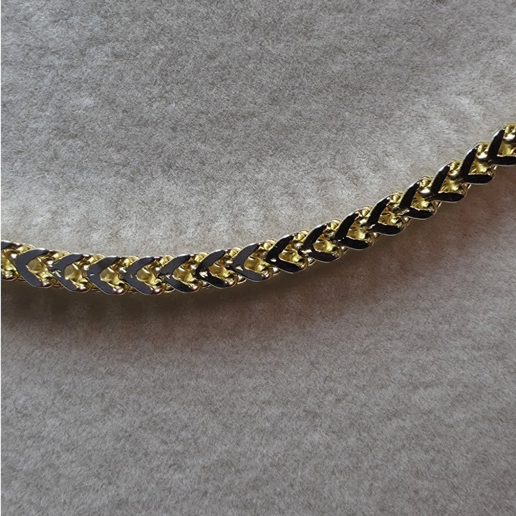 18" 3.0mm Franco Chain Gold Plated 925 Sterling Silver 8.76g