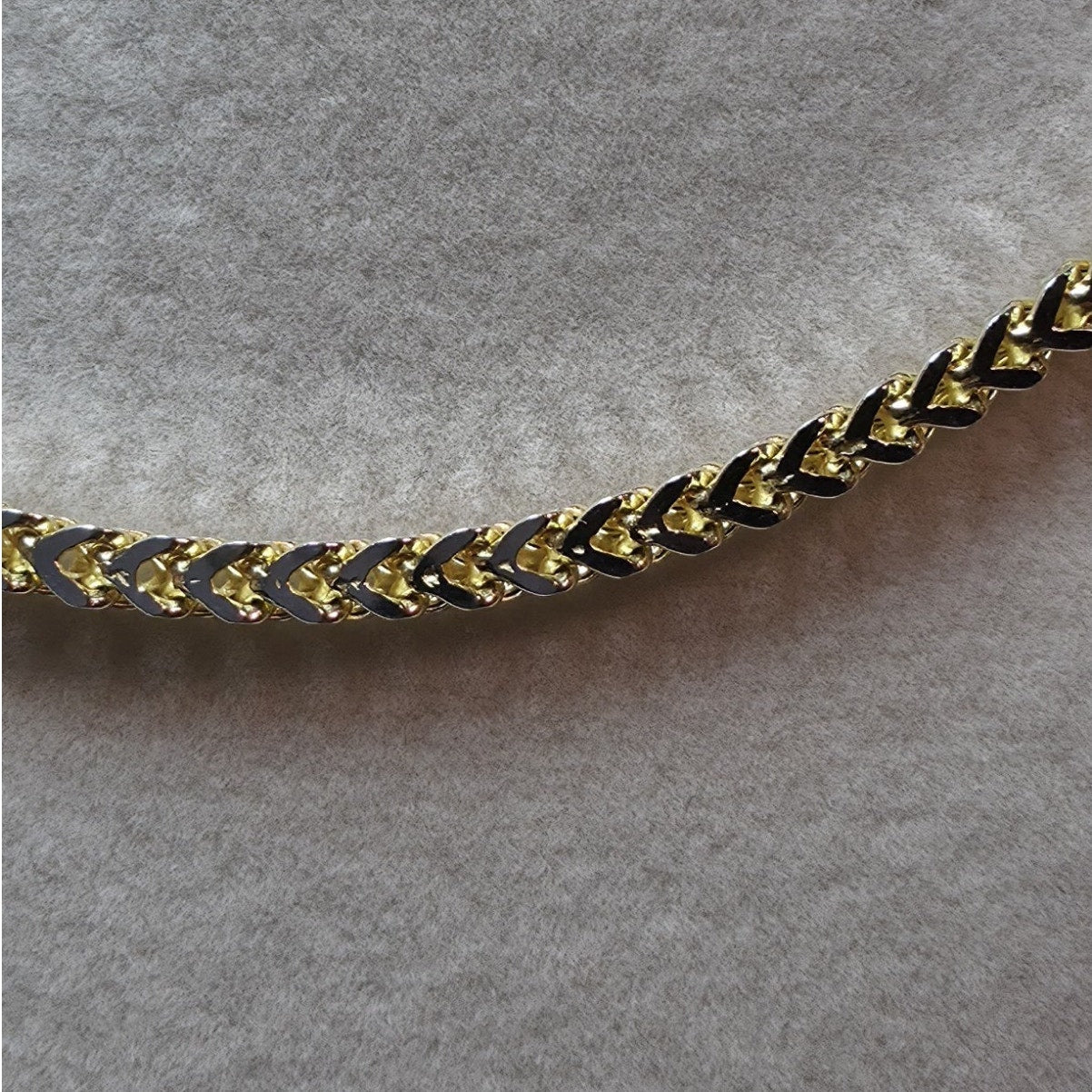 18" 3.0mm Franco Chain Gold Plated 925 Sterling Silver 8.76g