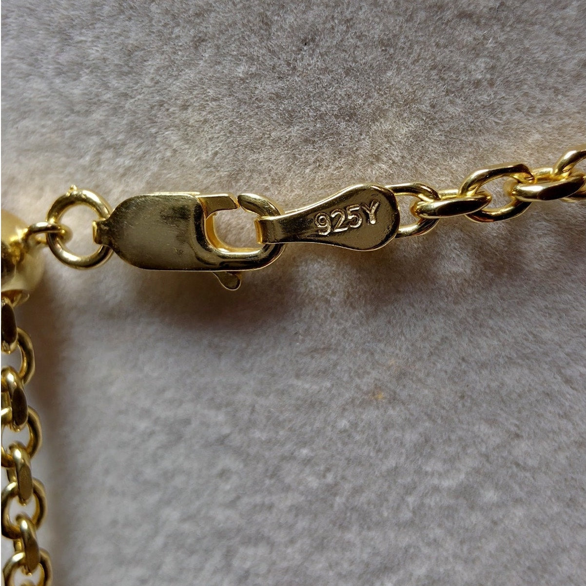 Gold Vermeil Adjustable Anchor Link Chain Necklace | 2.6mm Sterling Silver Bolo