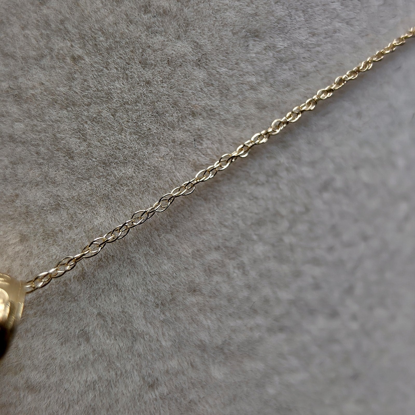 10K Solid Gold Dainty Crucifix Pendant w/10k 16" Singapore Necklace