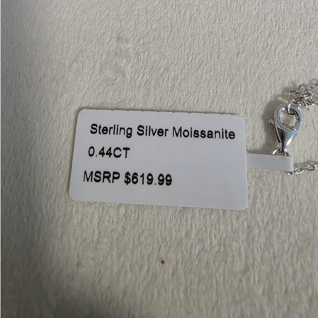 7+1" 0.44ctw Moissanite Mother of Pearl Clover Bracelet 925 Sterling Silver