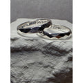 S7 Diamond Cut Solid 925 Sterling Silver Ring Engraved Forever Love