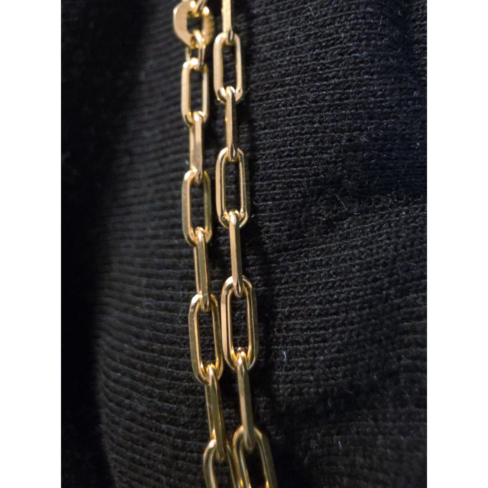 Paperclip Anklet 9-10" Adjustable 2.7mm Gold over 925 Sterling Silver