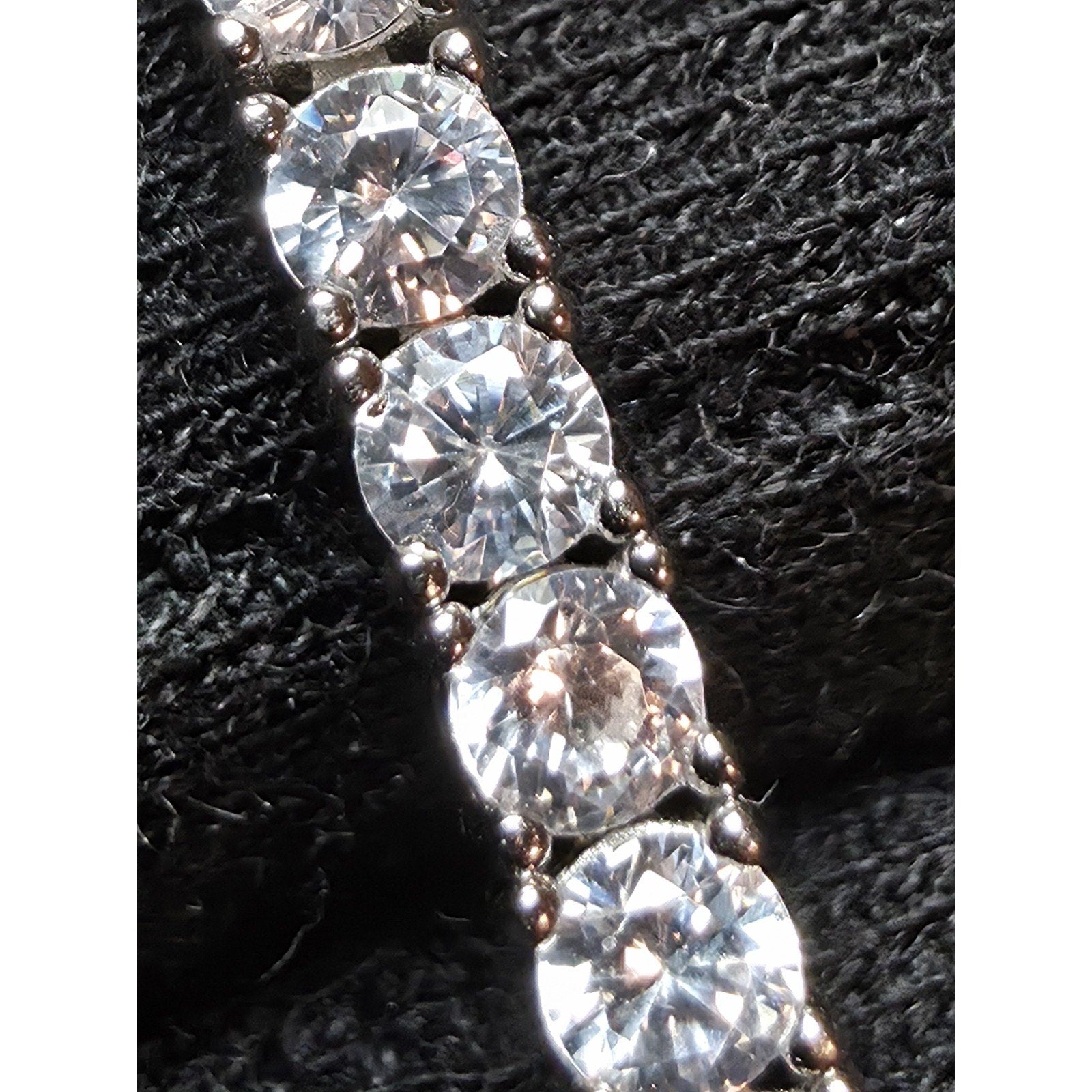 7" 3.5mm Tennis Bracelet w/Box Clasp 925 Sterling Silver