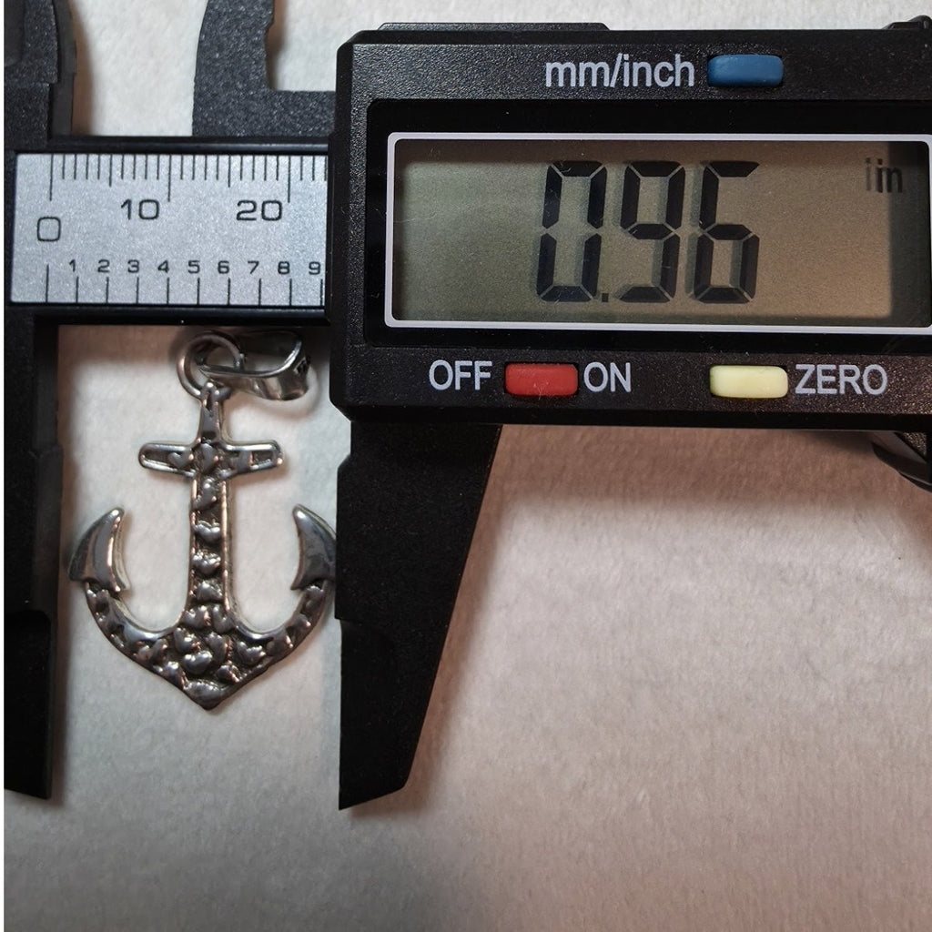 3D Nautical Anchor Pendant | 925 Sterling Silver (4g)