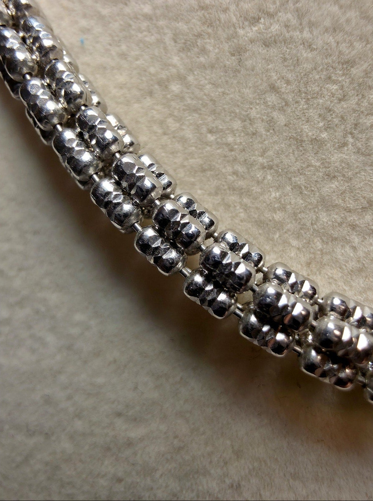 24" 5.1mm 41g 5-Line DC Ice Barrel Chain w/Rhodium Solid 925 Sterling Silver