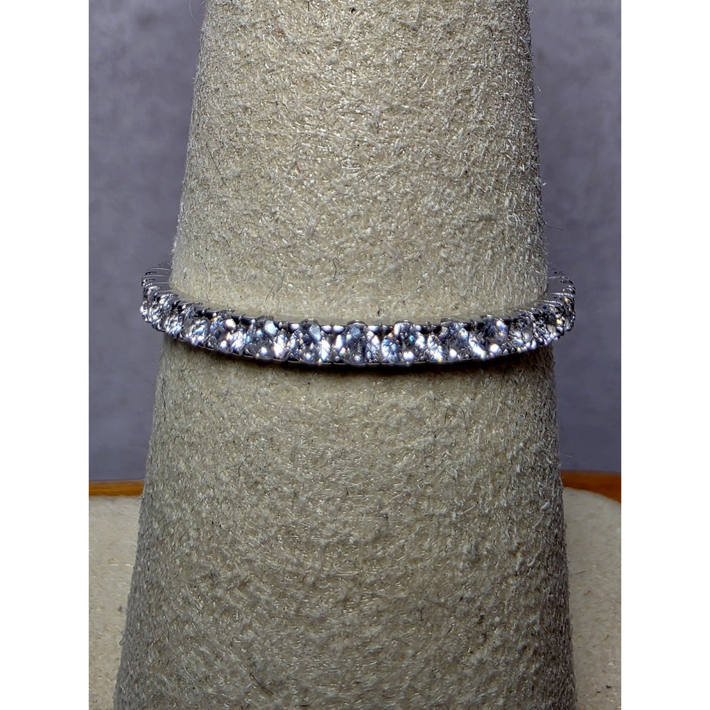 S7 Moissanite Eternity Band 925 Sterling Silver