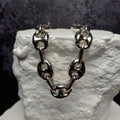 925 Sterling Silver 6.2mm Puffed Mariner Bracelet - 8 Inch, 8g
