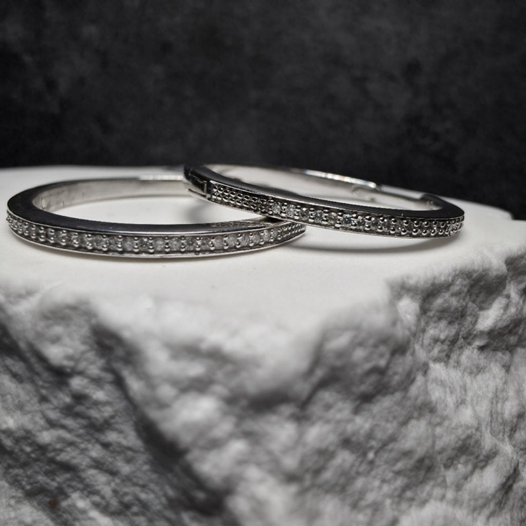 0.18 CTW Genuine Mined Diamond 925 Sterling Silver Round Hoop Earrings