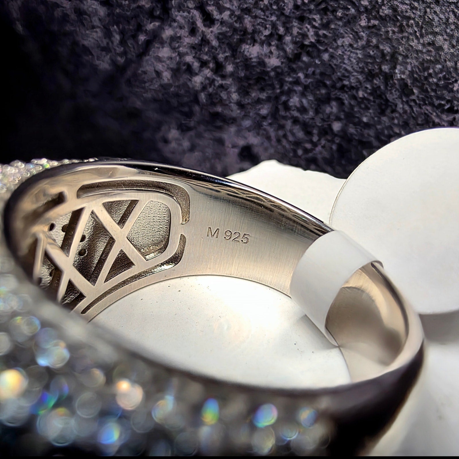 4.81 CTW Baguette Moissanite Men's Statement Ring Solid 925 Silver Size 12 GRA