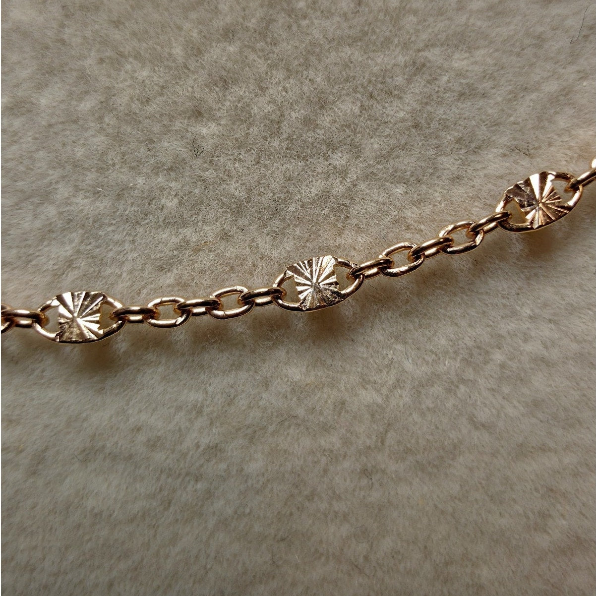 20" Rose Gold Starburst Station Valentino Necklace 2.2mm 925 Sterling Silver