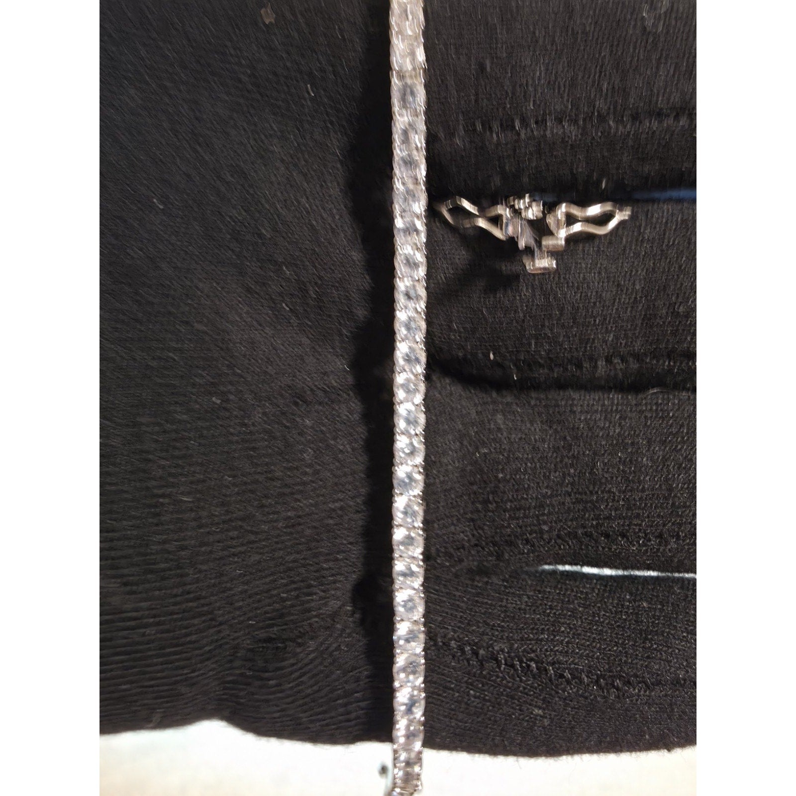 7" 3.5mm Tennis Bracelet w/Box Clasp 925 Sterling Silver