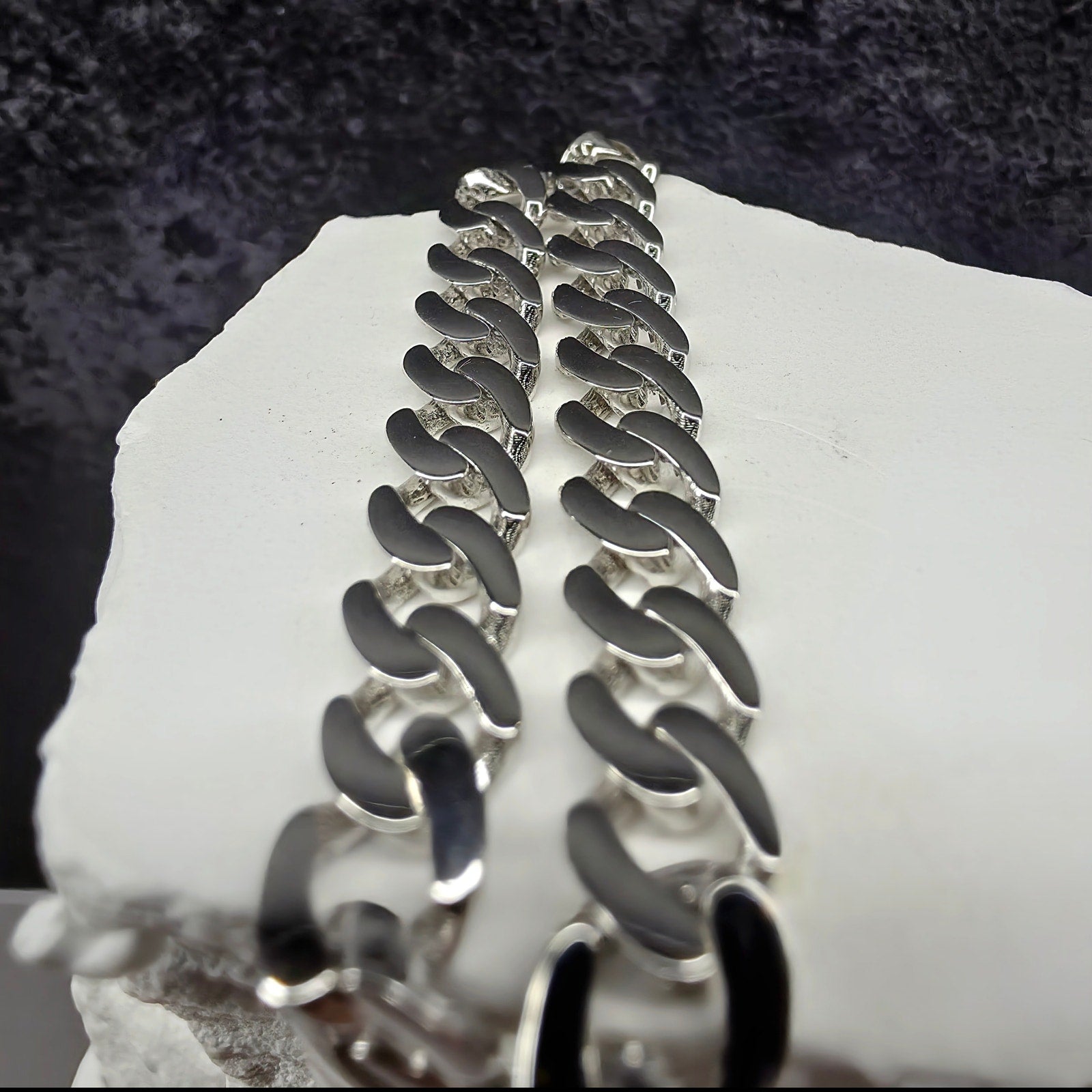 7" Hollow Monaco Cuban Bracelet – 6.8mm 925 Sterling Silver w/Rhodium Plating