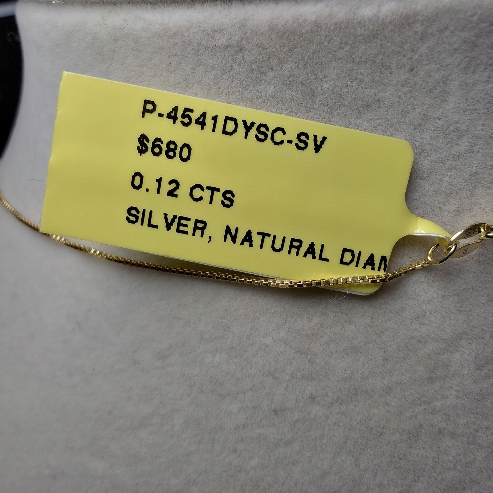 0.12CTW Natural Diamond Cross Pendant Necklace 18" Gold Over 925 Silver