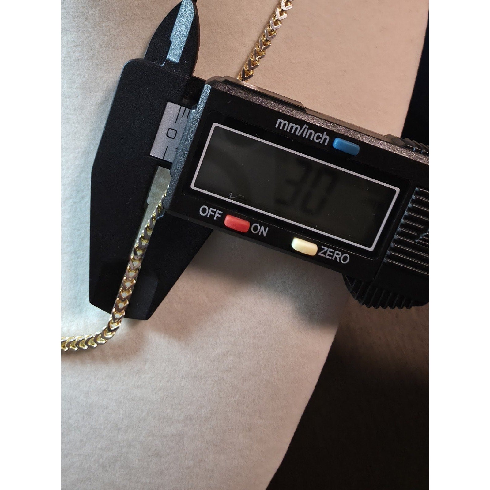 18" Franco 3.0mm Chain Gold Over 925 Sterling Silver 8.76g