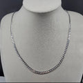 925 Sterling Silver 4mm Italian Flat Cuban Curb Chain 24" (11.10g)