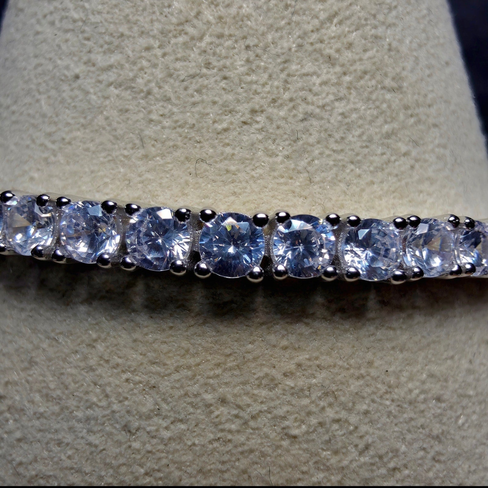 925 Sterling Silver 3.4mm CZ Tennis Bracelet - 7 Inches w/Box Lock