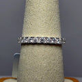 Size 6 1.01ctw Moissanite Eternity Band 925 Sterling Silver